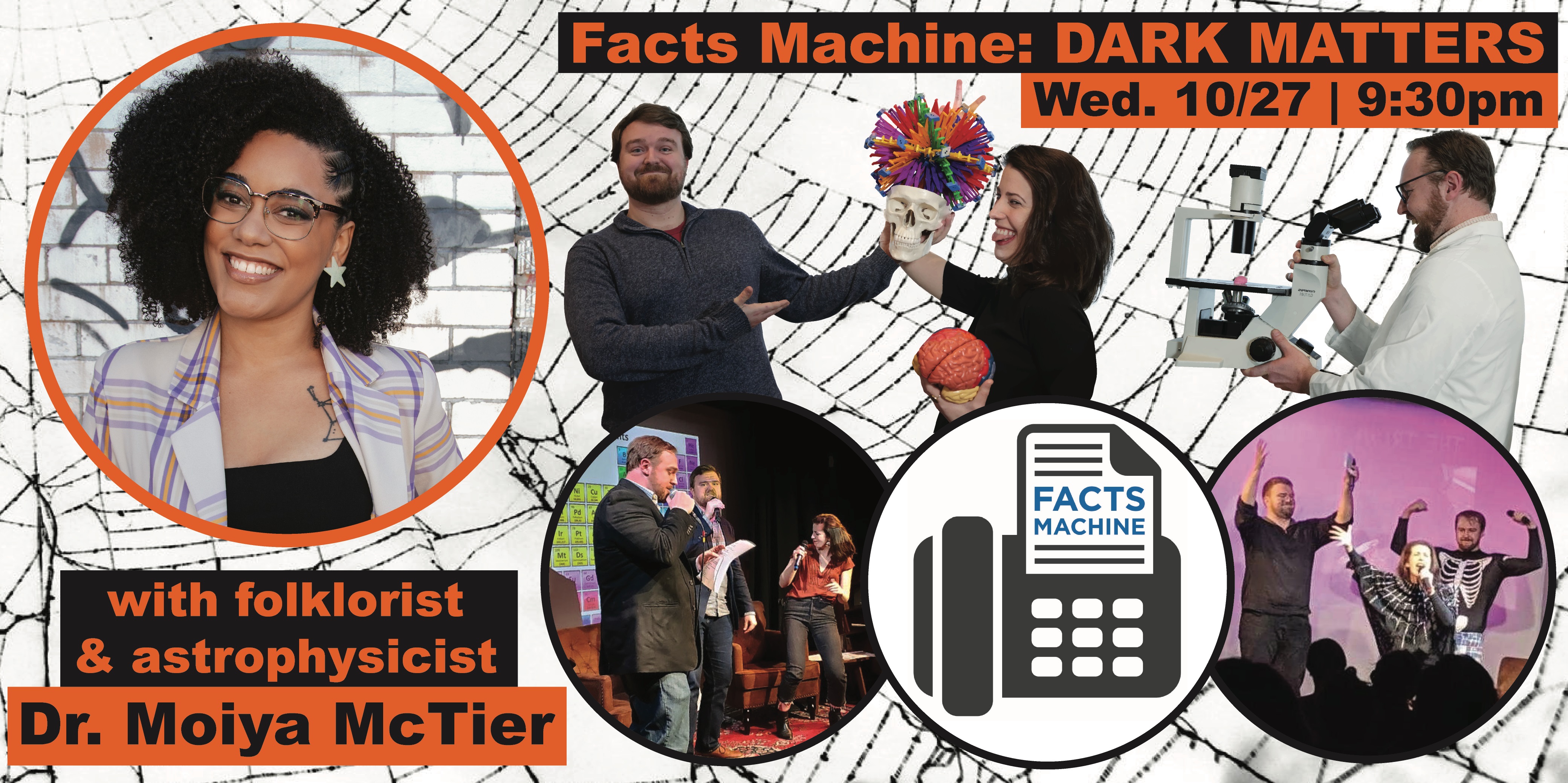 Facts Machine LIVE and LIVESTREAMED!  Dark Matter, Dark Magic with Noah Guiberson (A&S '15)