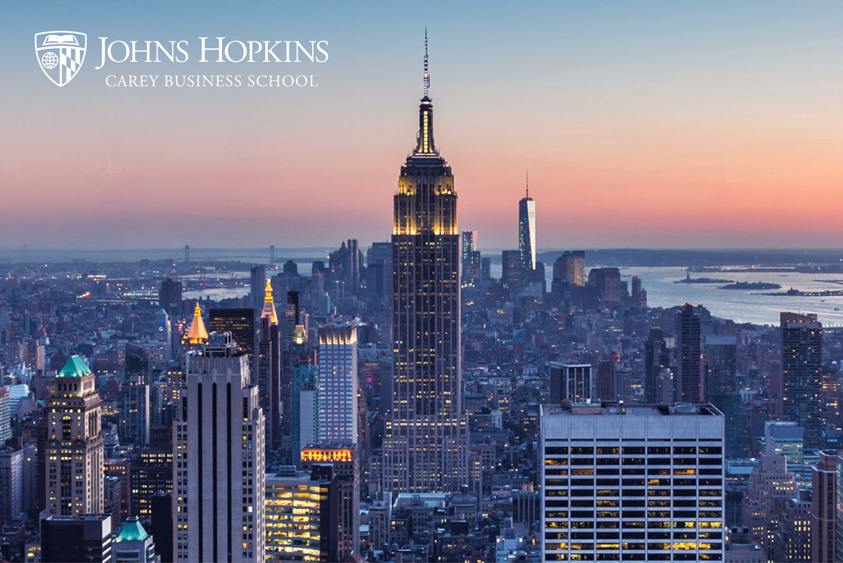 Carey Business School New York Alumni Club Dean's Reception Header Image