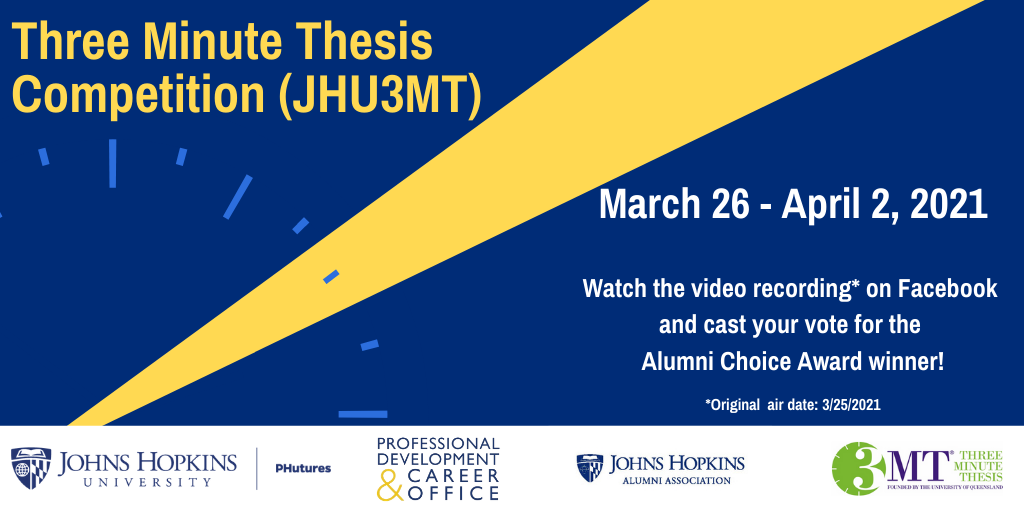 Johns Hopkins Virtual #3MT Competition 2021