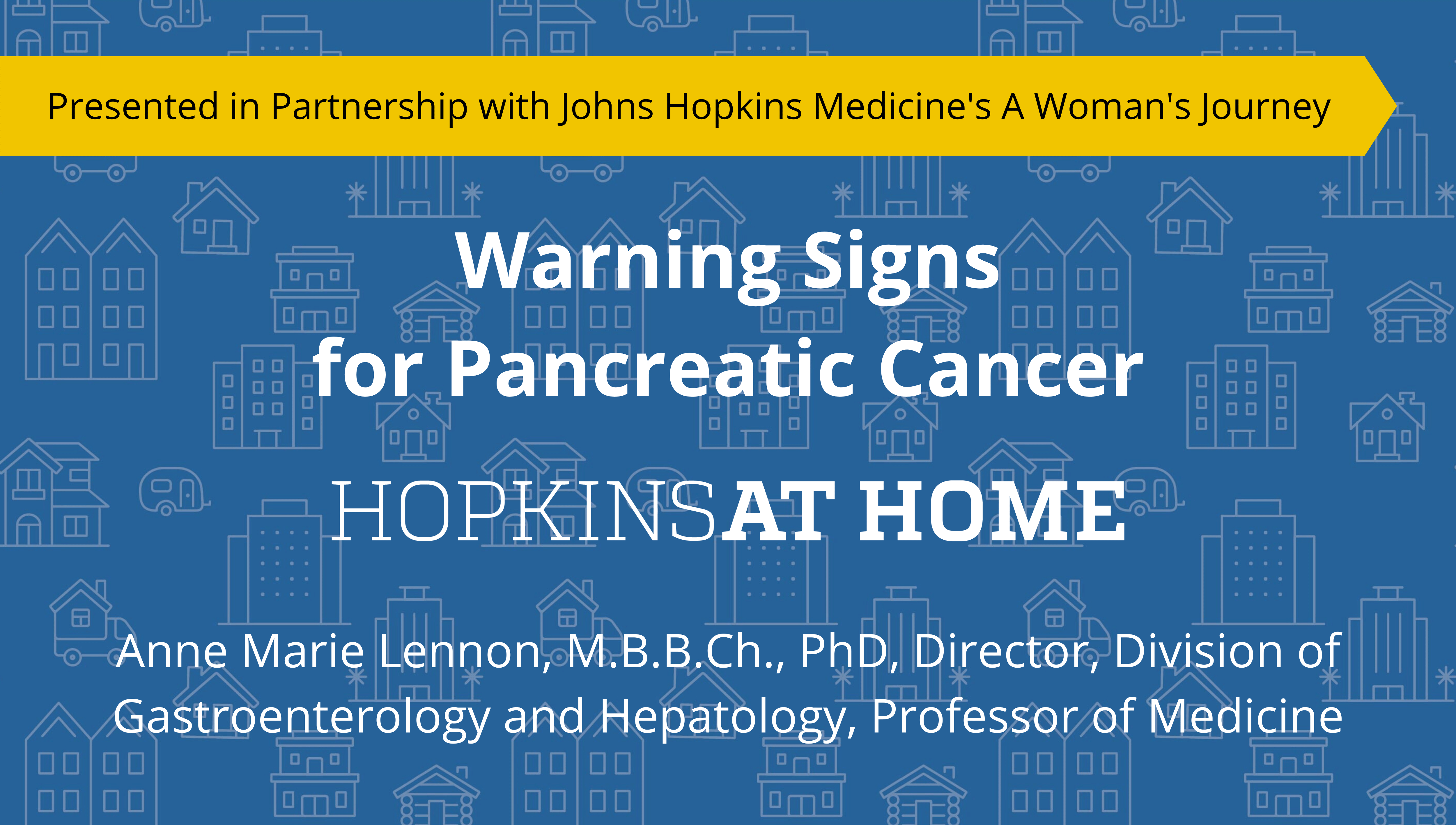 A Woman's Journey: Warning Signs for Pancreatic Cancer header image