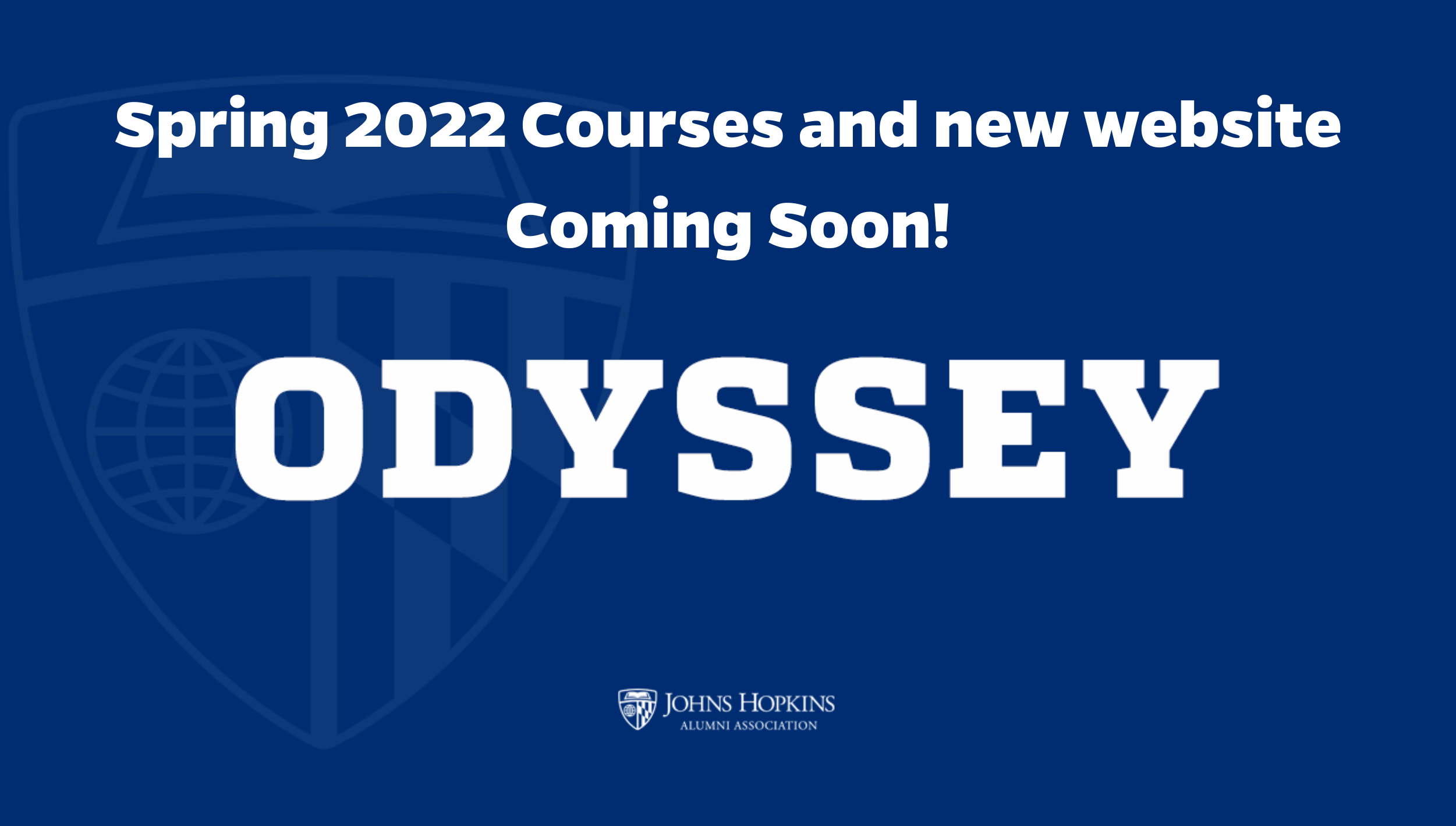 Odyssey Spring 2022 courses coming soon