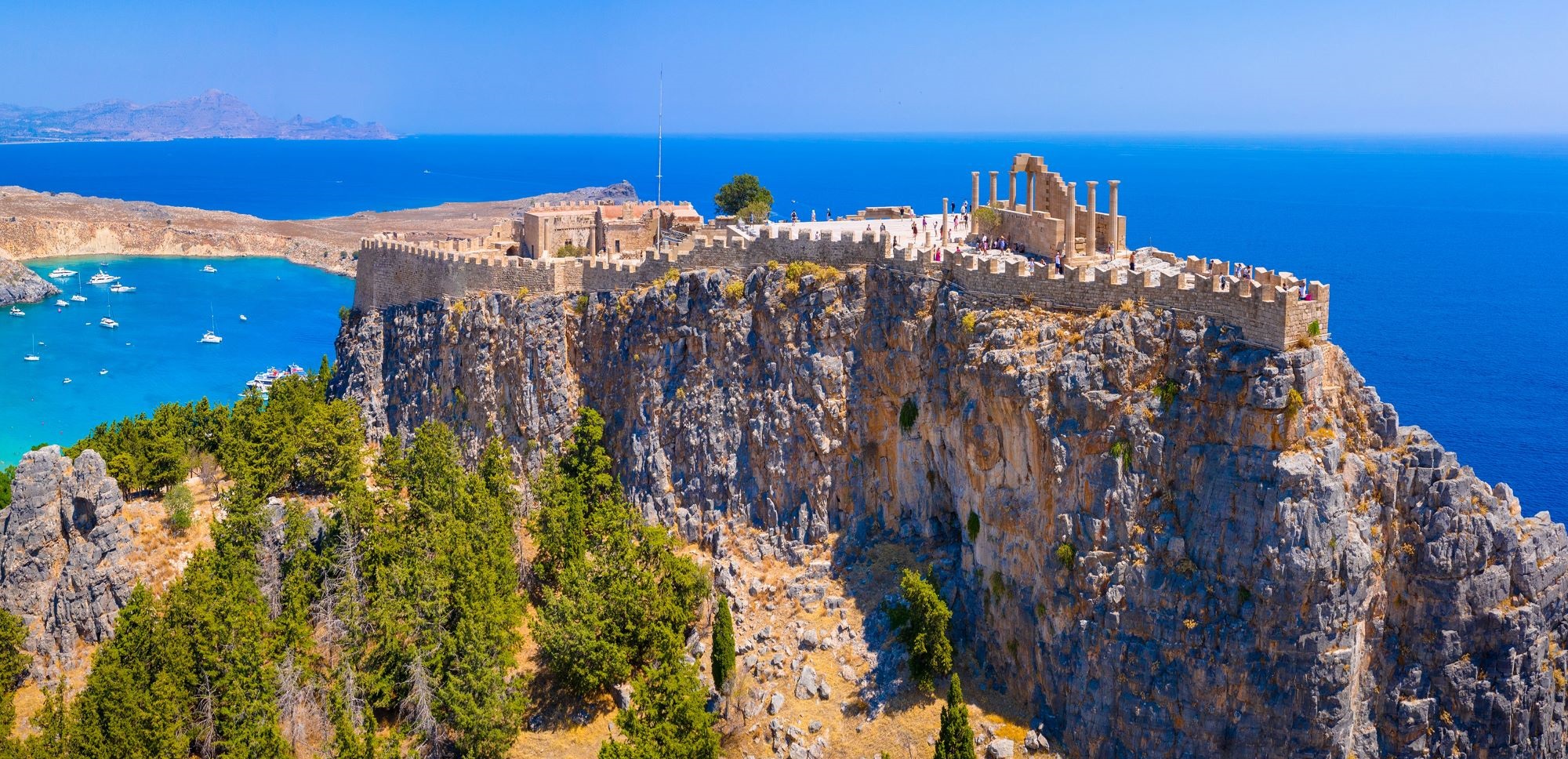 cliff overlooking water