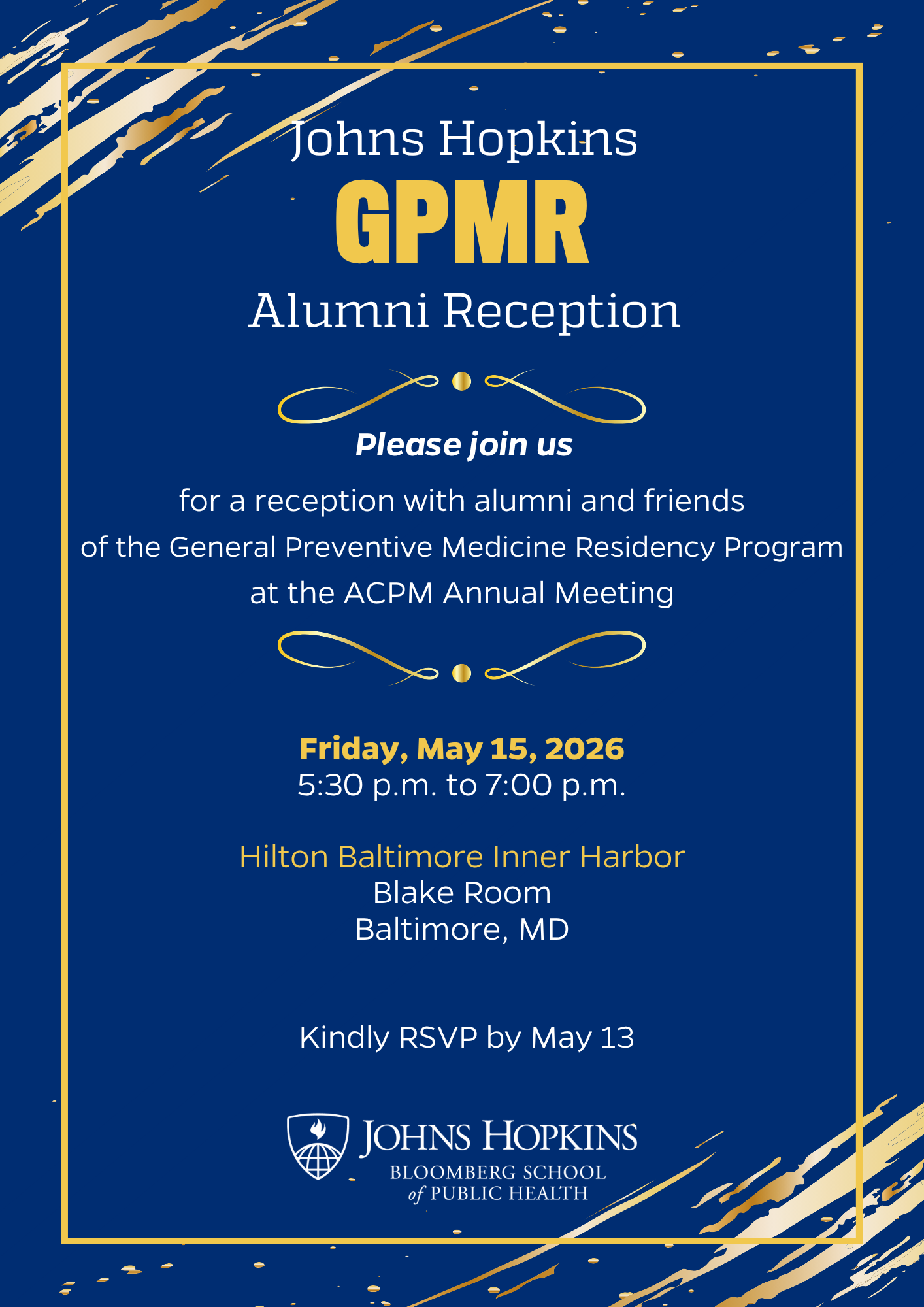 General Preventive Medicine Residency Reception Header Image