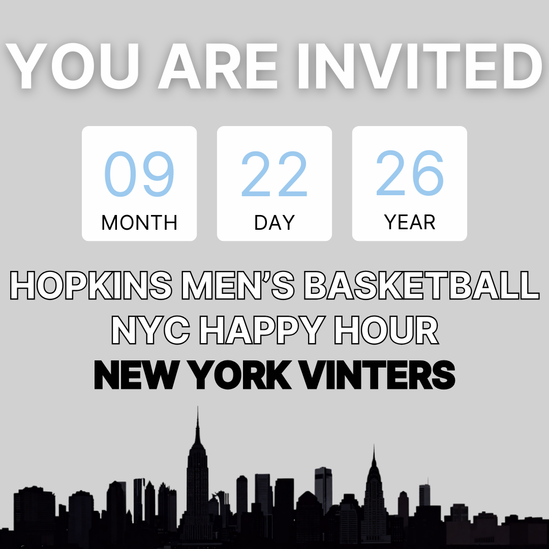 Men's Basketball NYC Happy Hour Header Image