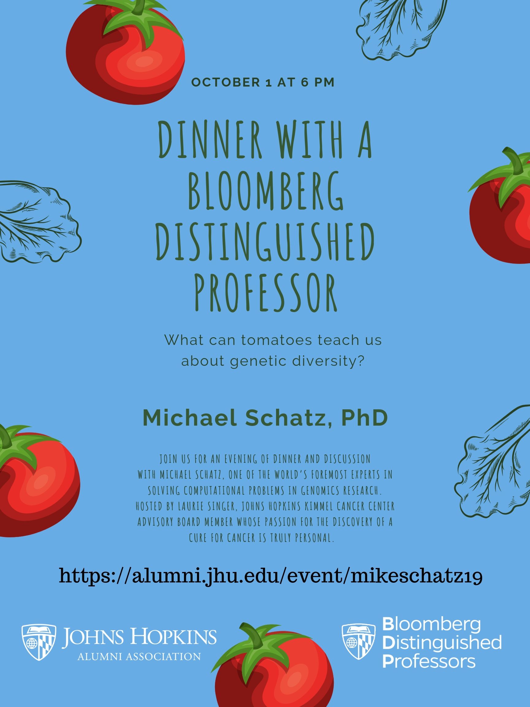 DC| Dinner with a BDP, Michael Schatz - What tomatoes can teach us about genetic diversity