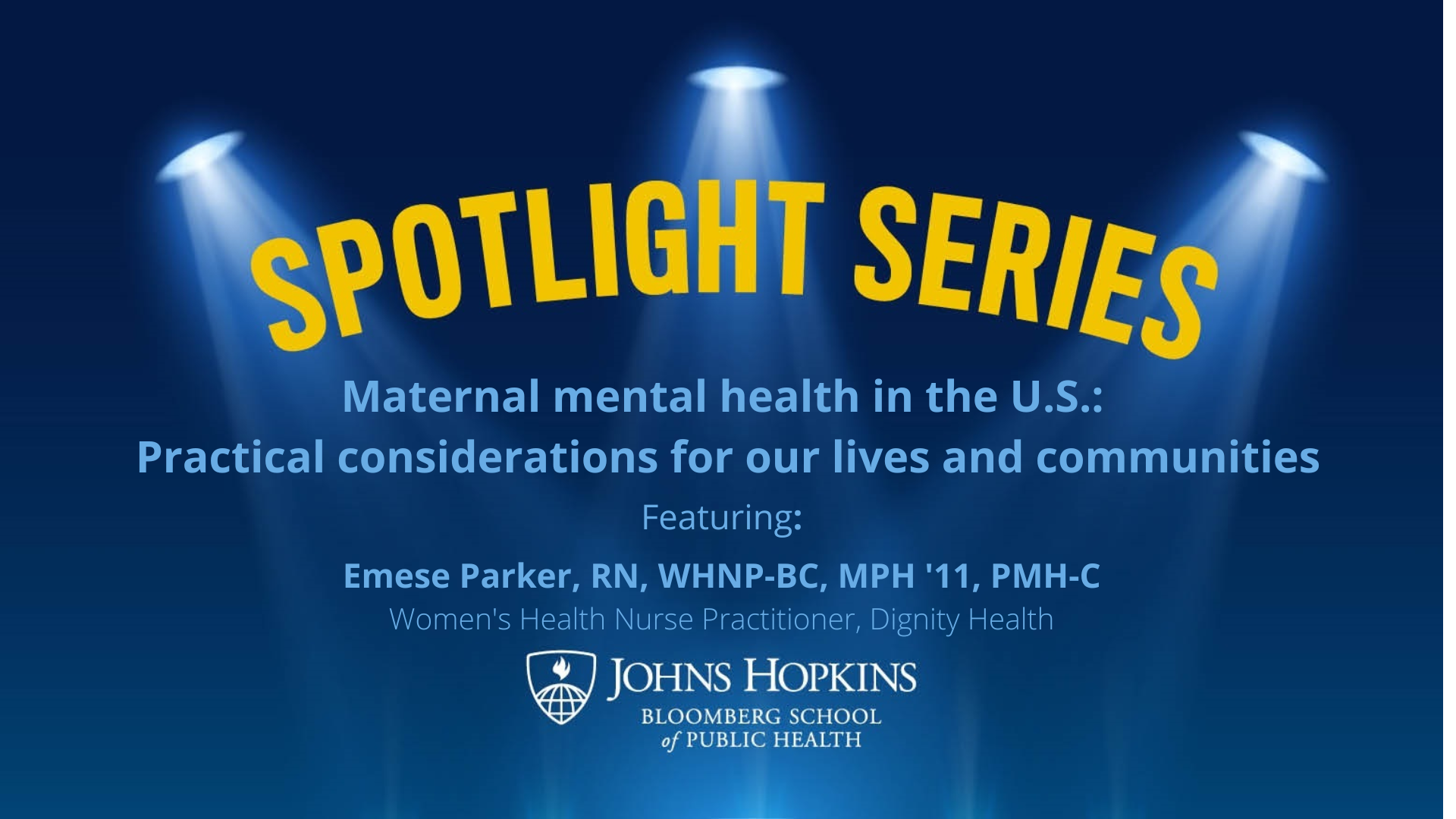 Maternal mental health in the U.S.:  Practical considerations for our lives and communities