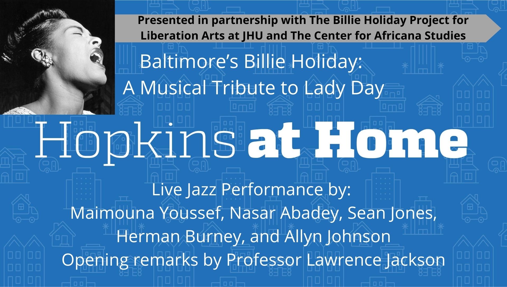Baltimore’s Billie Holiday: A Musical Tribute to Lady Day    Header Image