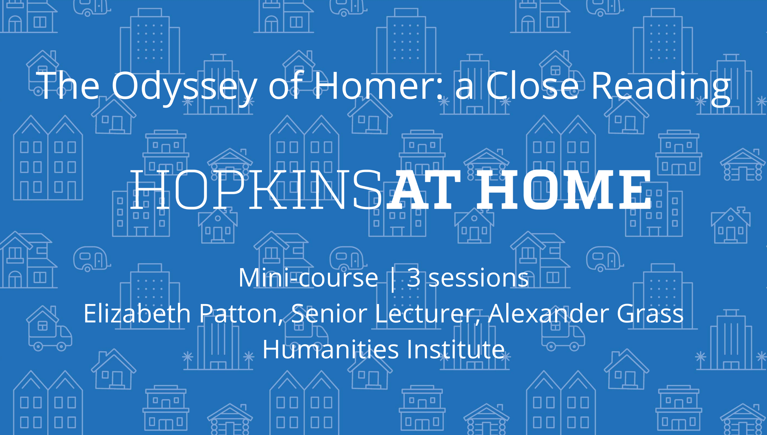 The Odyssey of Homer: a Close Reading 