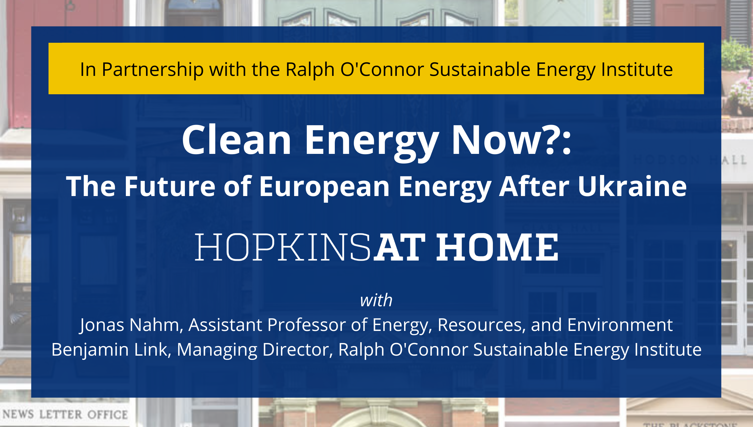 Clean Energy Now?: The Future of European Energy After Ukraine Clean Energy Now?: The Future of European Energy After Ukraine