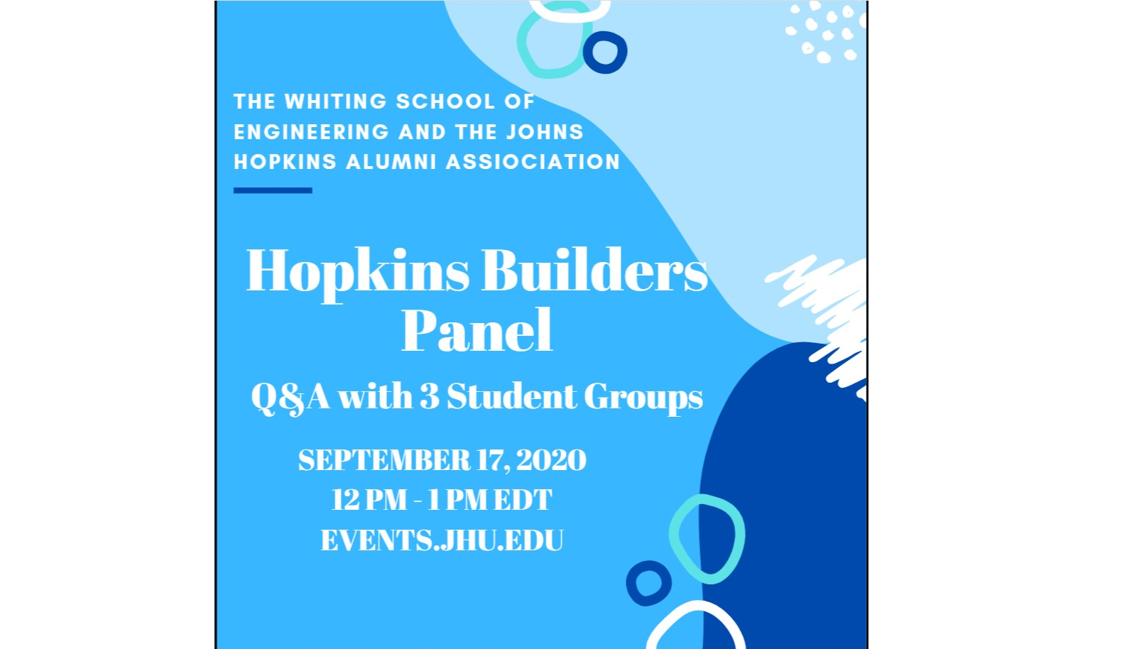 Hopkins Student Builders Panel