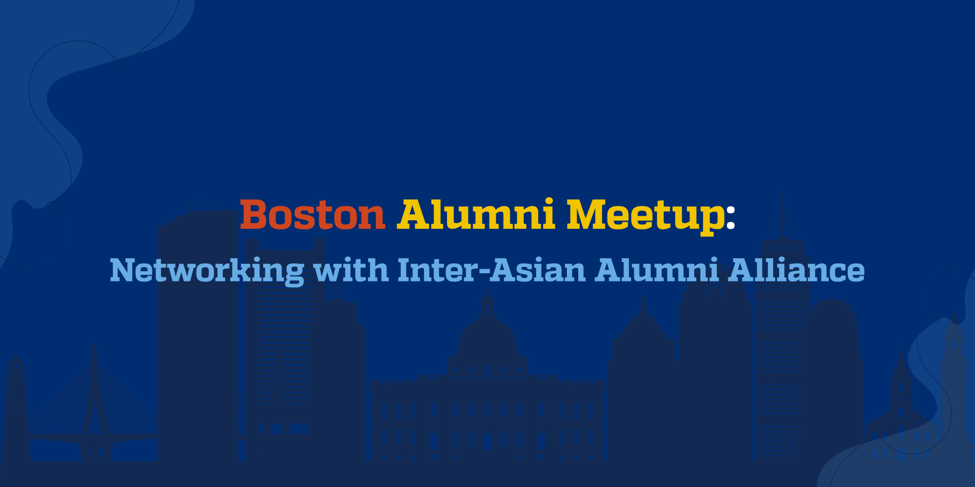 Inter-Asian Alumni Alliance event banner with title