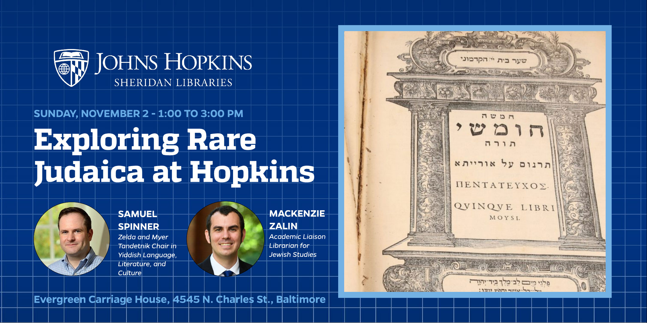 Exploring Rare Judaica at Hopkins Header Image