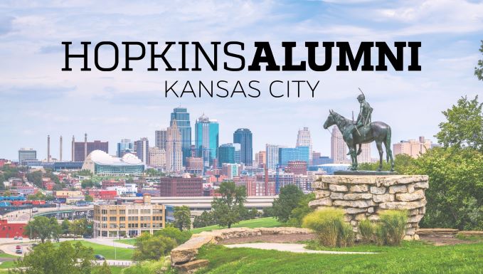 Kansas City skyline, Hopkins Alumni Kansas City