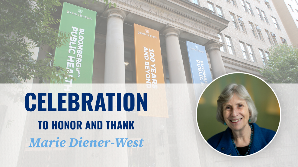Celebrating Marie Diener-West Header Image