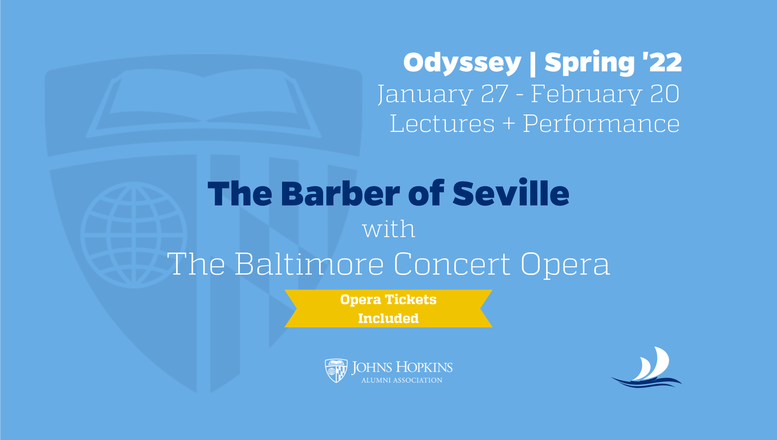 Header image for Barber of Seville Odyssey Course with tickets to show