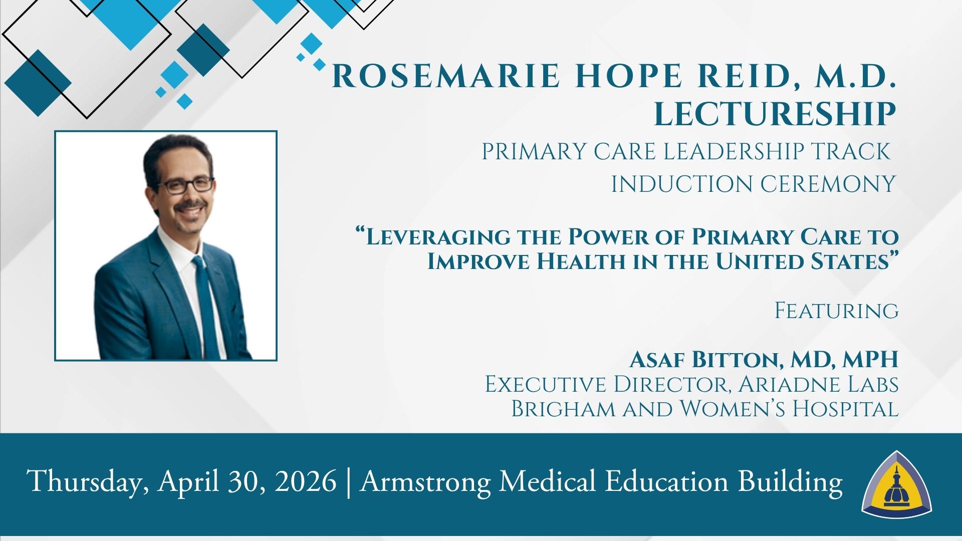 Rosemarie Hope Reid, M.D. Lectureship Header Image