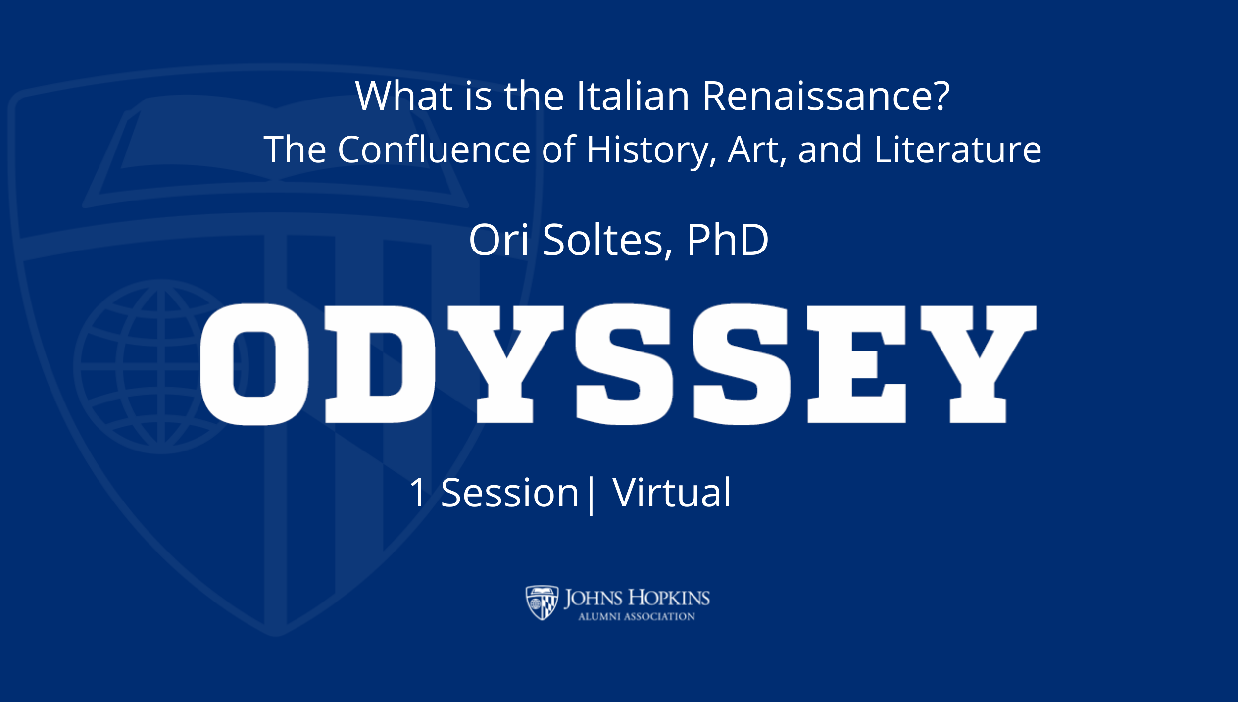 What is the Italian Renaissance? The Confluence of History, Art, and Literature