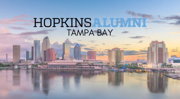 Tampa Bay skyline, Hopkins Alumni Tampa Bay