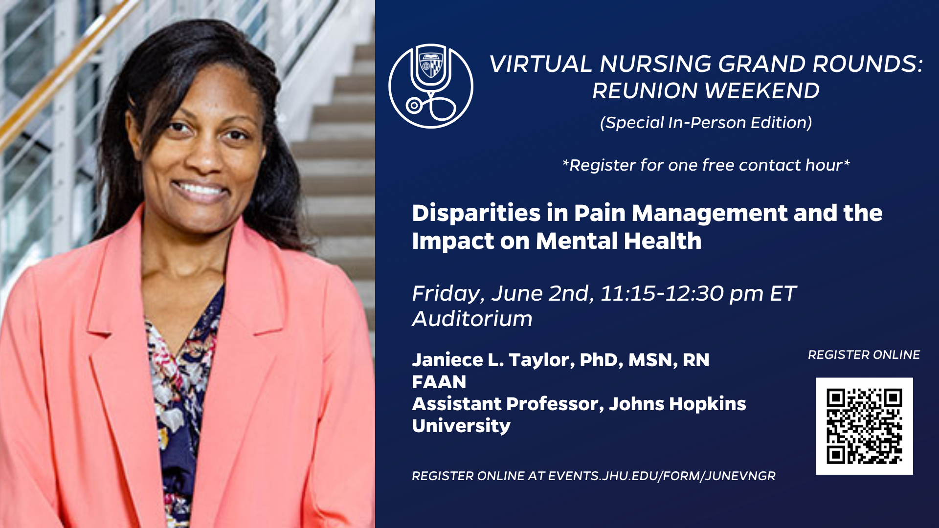 JHSON Virtual Nursing Grand Rounds: Disparities in Pain Management and the Impact on Mental Health