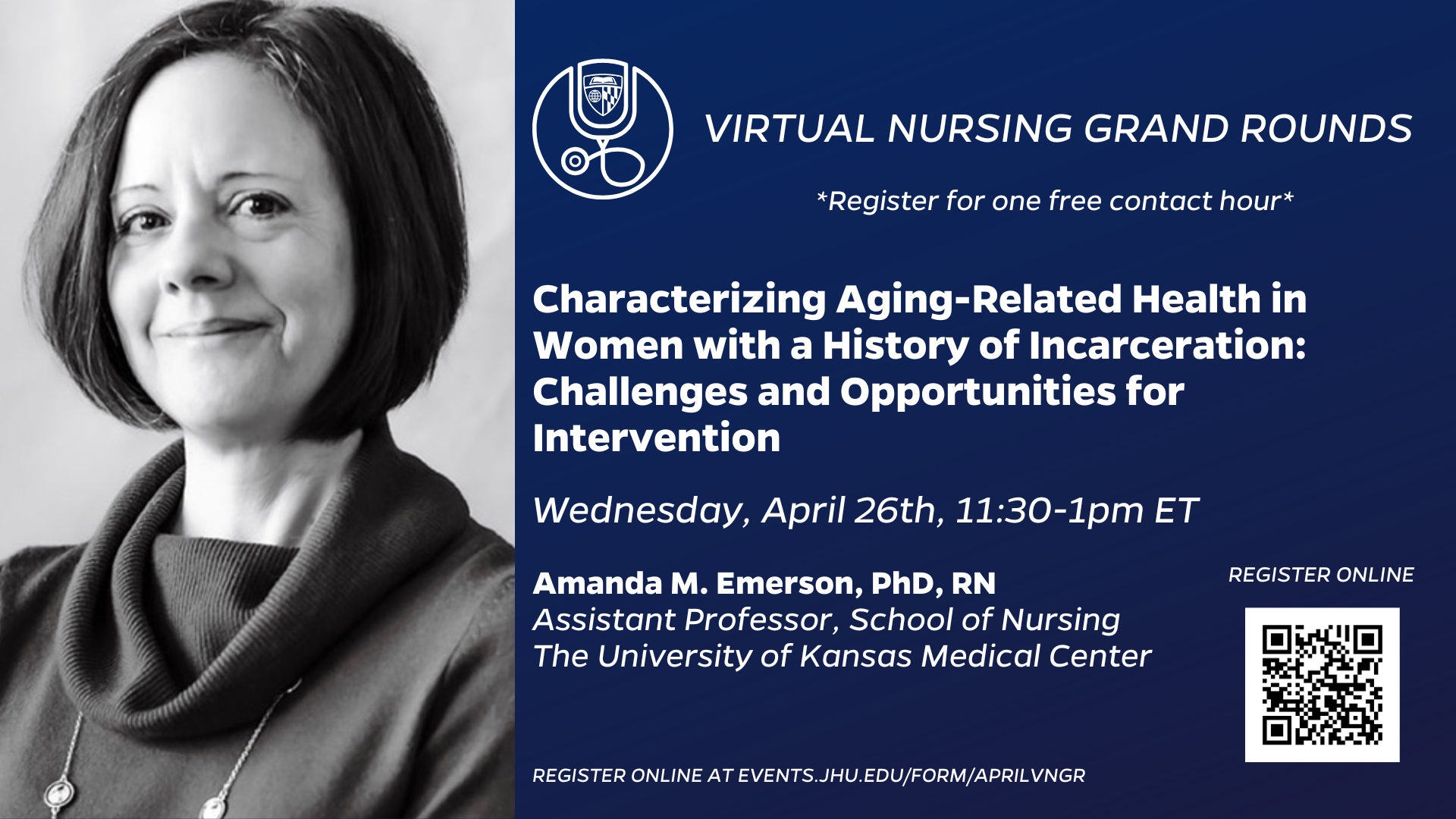 Virtual Grand Rounds JHSON Virtual Nursing Grand Rounds: Characterizing Aging-Related Health ...