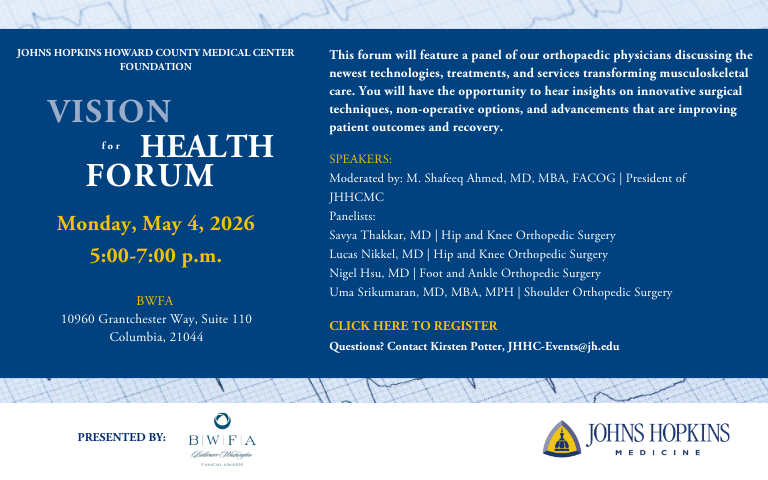 Vision for Health: Current Advances in Orthopaedic Surgery Header Image