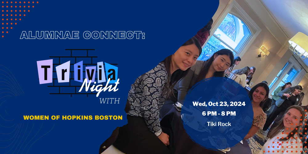 Women of Hopkins Boston Trivia Night Poster