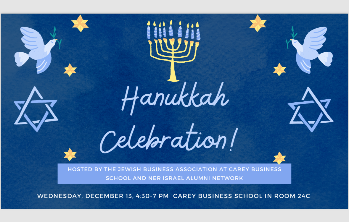 Hanukkah celebration flyer