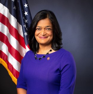 Headshot of Congresswoman Jayapal