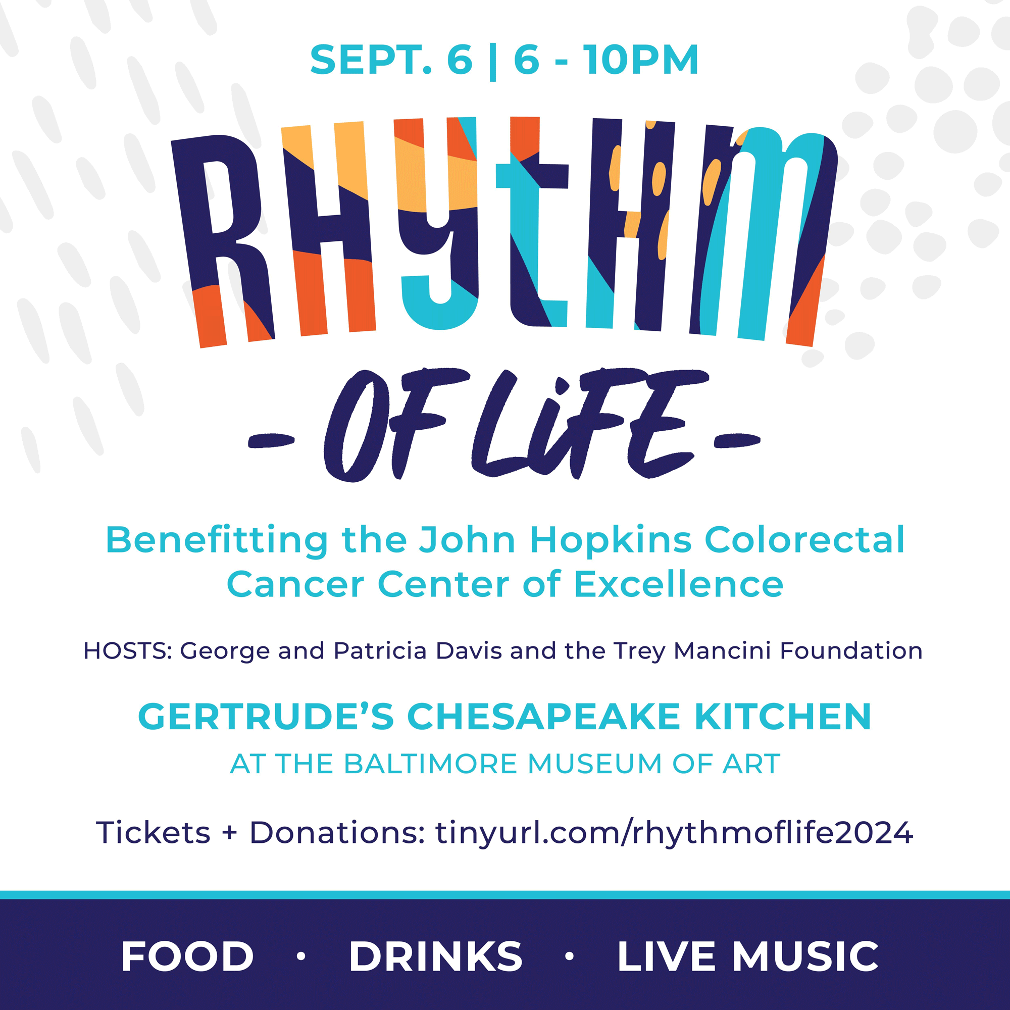 Rhythm of Life: September 6 from 6-10pm