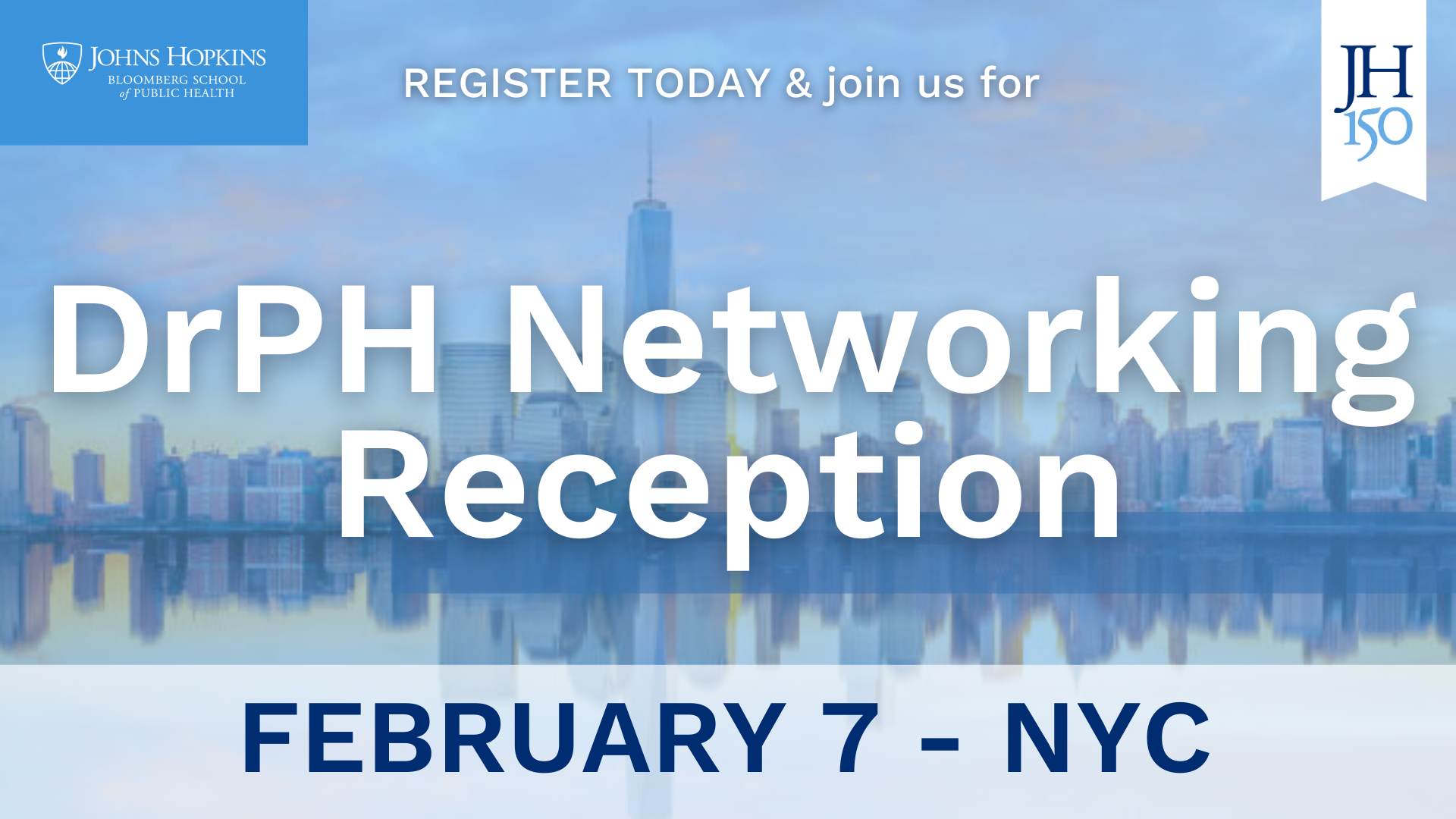 DrPH Networking Reception NYC Header Image